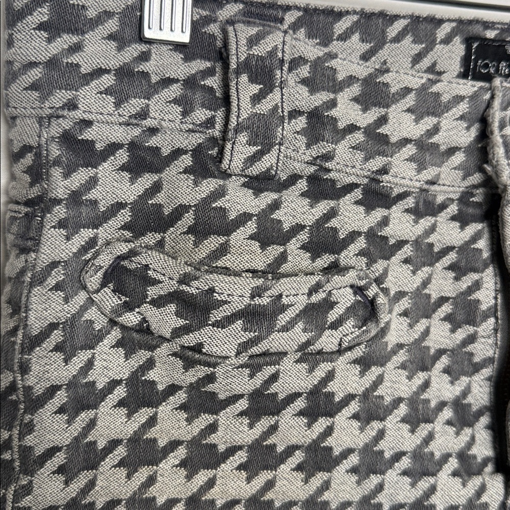 Limited Edition 7 for all mankind denim houndstooth gray boot cut jeans sz 28 - Picture 5 of 10